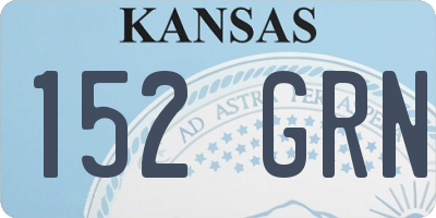 KS license plate 152GRN
