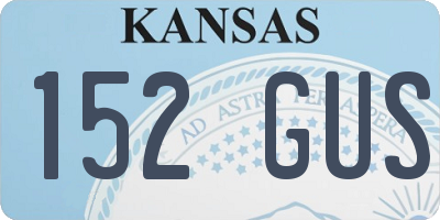 KS license plate 152GUS
