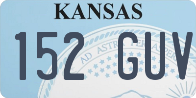 KS license plate 152GUV