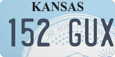 KS license plate 152GUX