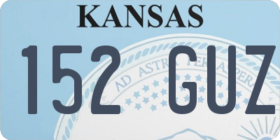 KS license plate 152GUZ