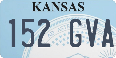 KS license plate 152GVA