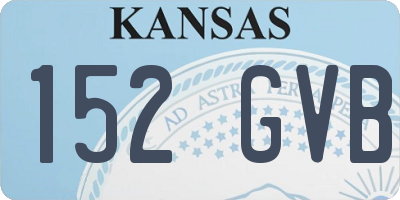 KS license plate 152GVB