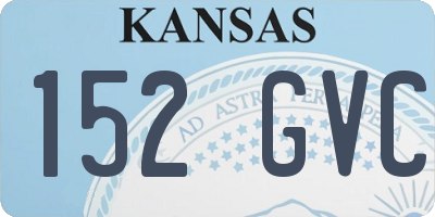 KS license plate 152GVC