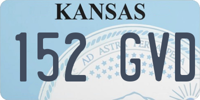KS license plate 152GVD