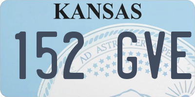 KS license plate 152GVE