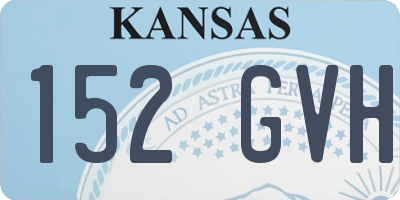 KS license plate 152GVH