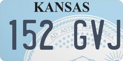 KS license plate 152GVJ