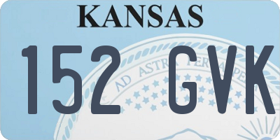 KS license plate 152GVK