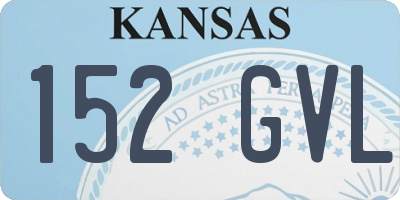 KS license plate 152GVL