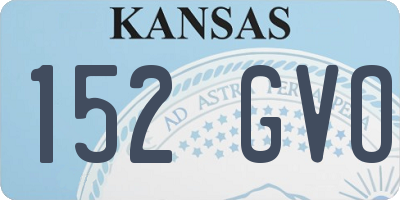 KS license plate 152GVO