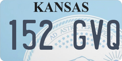 KS license plate 152GVQ
