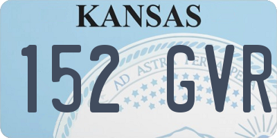 KS license plate 152GVR
