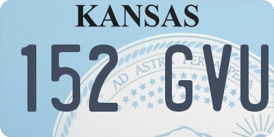 KS license plate 152GVU