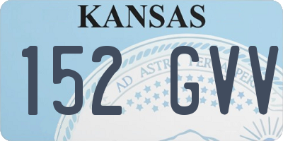 KS license plate 152GVV