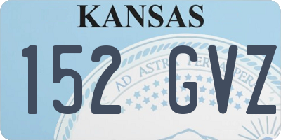KS license plate 152GVZ