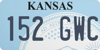 KS license plate 152GWC