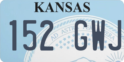 KS license plate 152GWJ