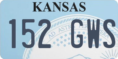 KS license plate 152GWS