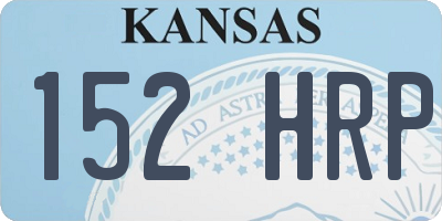 KS license plate 152HRP