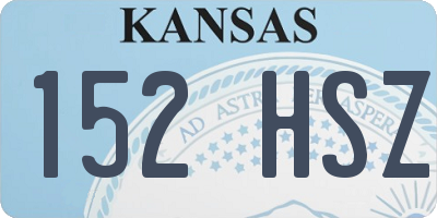 KS license plate 152HSZ