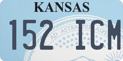 KS license plate 152ICM
