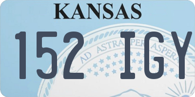 KS license plate 152IGY