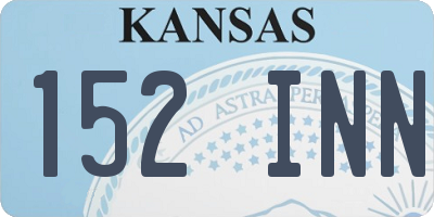 KS license plate 152INN
