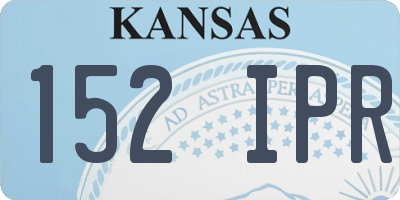 KS license plate 152IPR