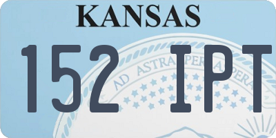 KS license plate 152IPT