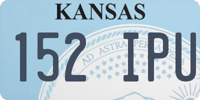 KS license plate 152IPU