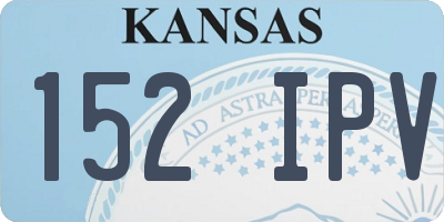 KS license plate 152IPV