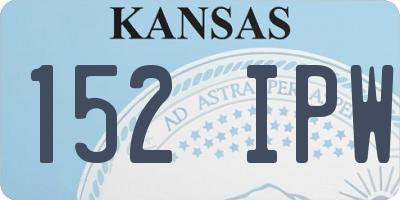 KS license plate 152IPW