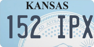 KS license plate 152IPX