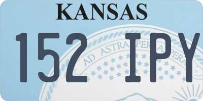 KS license plate 152IPY