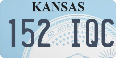 KS license plate 152IQC