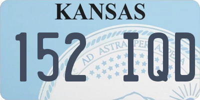 KS license plate 152IQD