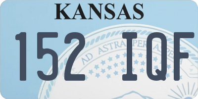 KS license plate 152IQF