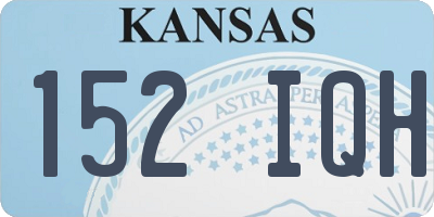 KS license plate 152IQH