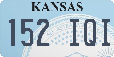 KS license plate 152IQI