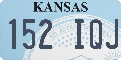 KS license plate 152IQJ