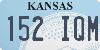 KS license plate 152IQM