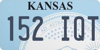 KS license plate 152IQT