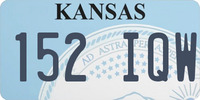 KS license plate 152IQW