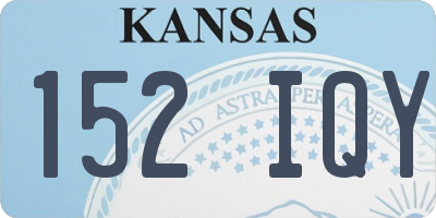 KS license plate 152IQY