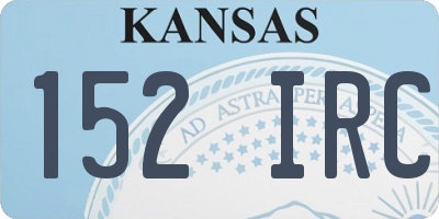 KS license plate 152IRC