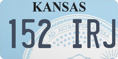 KS license plate 152IRJ