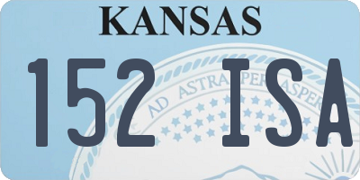 KS license plate 152ISA