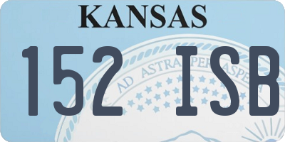 KS license plate 152ISB