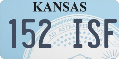 KS license plate 152ISF